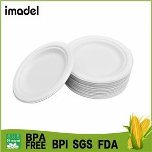 Bagasse kringlótt plata